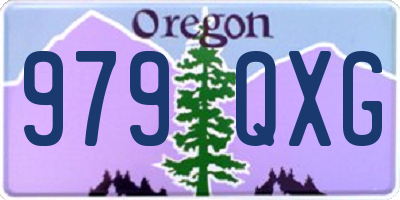 OR license plate 979QXG