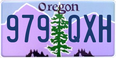 OR license plate 979QXH