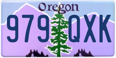 OR license plate 979QXK