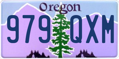 OR license plate 979QXM