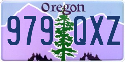 OR license plate 979QXZ