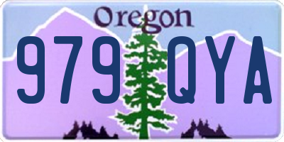 OR license plate 979QYA