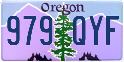 OR license plate 979QYF