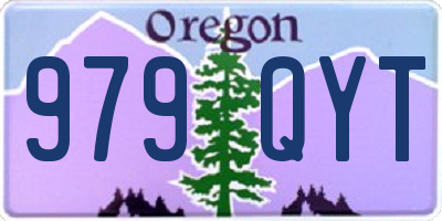 OR license plate 979QYT