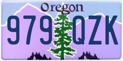 OR license plate 979QZK