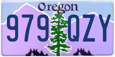 OR license plate 979QZY