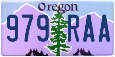 OR license plate 979RAA