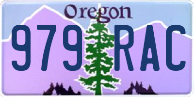 OR license plate 979RAC