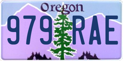 OR license plate 979RAE