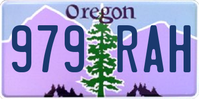 OR license plate 979RAH