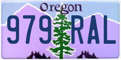 OR license plate 979RAL
