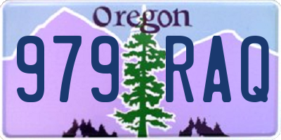 OR license plate 979RAQ