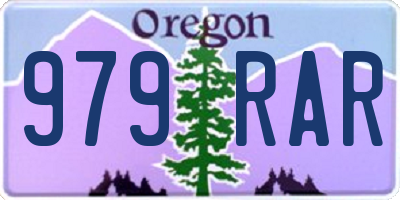 OR license plate 979RAR
