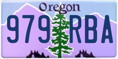 OR license plate 979RBA