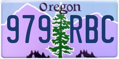 OR license plate 979RBC