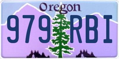 OR license plate 979RBI