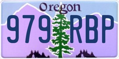 OR license plate 979RBP