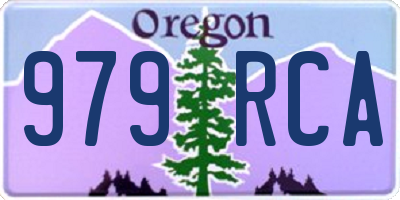 OR license plate 979RCA