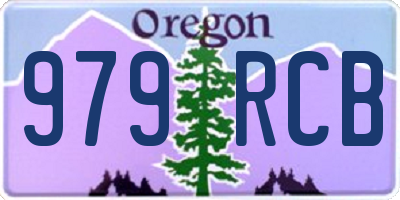 OR license plate 979RCB