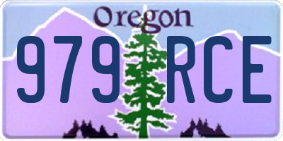 OR license plate 979RCE
