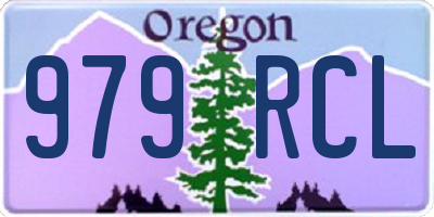 OR license plate 979RCL