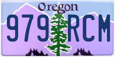 OR license plate 979RCM