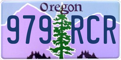 OR license plate 979RCR