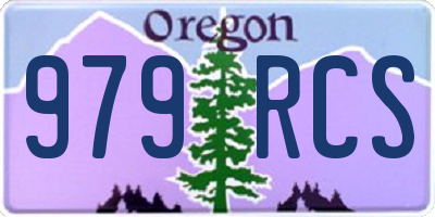 OR license plate 979RCS