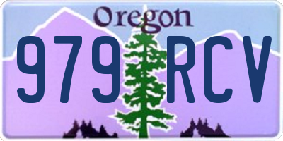 OR license plate 979RCV