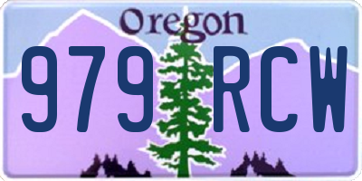 OR license plate 979RCW