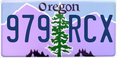 OR license plate 979RCX