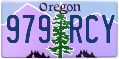 OR license plate 979RCY