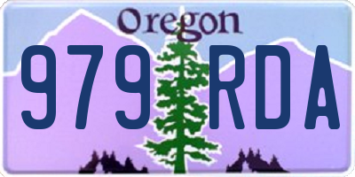 OR license plate 979RDA
