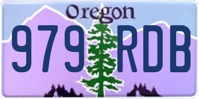 OR license plate 979RDB