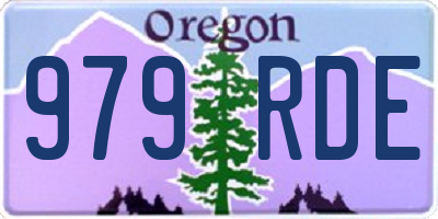 OR license plate 979RDE