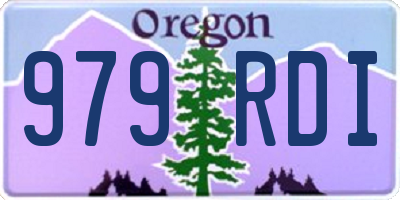 OR license plate 979RDI