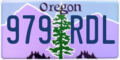 OR license plate 979RDL