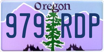 OR license plate 979RDP