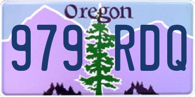 OR license plate 979RDQ