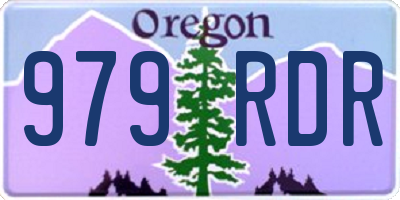 OR license plate 979RDR