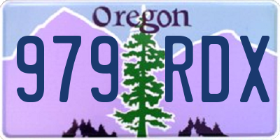 OR license plate 979RDX