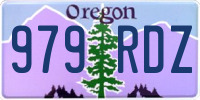 OR license plate 979RDZ