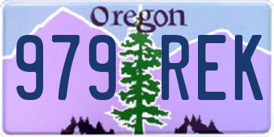 OR license plate 979REK
