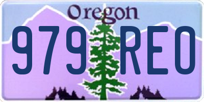 OR license plate 979REO