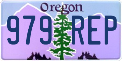 OR license plate 979REP