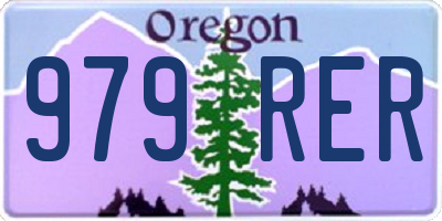 OR license plate 979RER