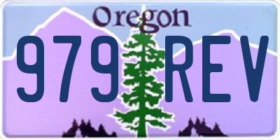OR license plate 979REV