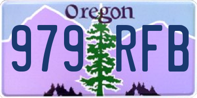 OR license plate 979RFB