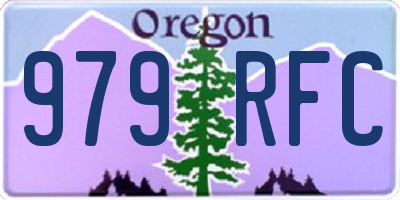 OR license plate 979RFC