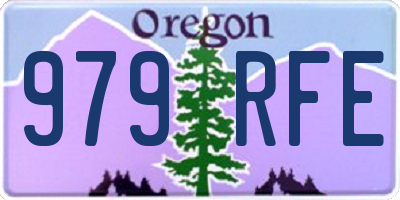 OR license plate 979RFE